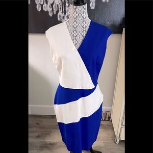 Hazel Mae fitted colour block dress